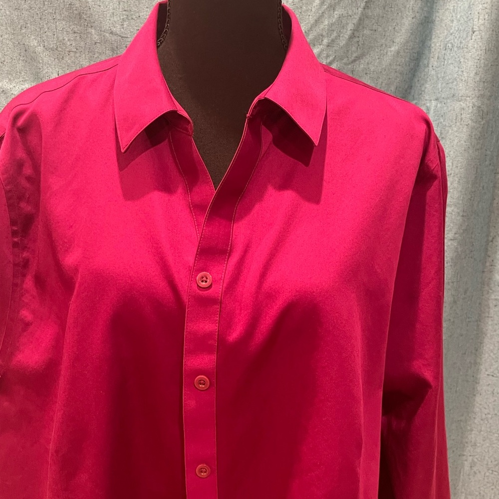 Chico’s Burgundy/Plum No Iron Shirt